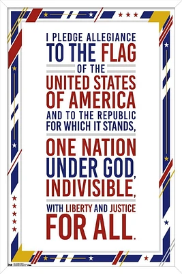The United States Of America - Pledge Of Allegiance Wall Poster