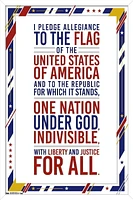 The United States Of America - Pledge Of Allegiance Wall Poster