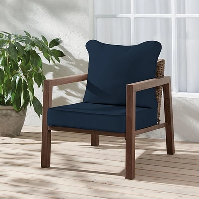 Coussin de siège profond de luxe HOMETRENDS Hydrofuge; Traité anti-UV