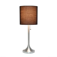 Lampe de table conique Simple Designs avec abat-jour en tissu