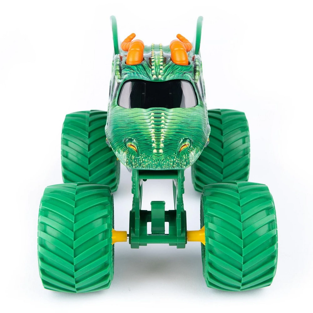 Monster Jam, Monster truck Dragon officiel, véhicule en métal moulé à collectionner, échelle 1:24, Jouets pour garçons à partir de 3 ans