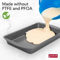 Goodcook Nonstick Biscuit/Brownie Pan, 7X11 inch