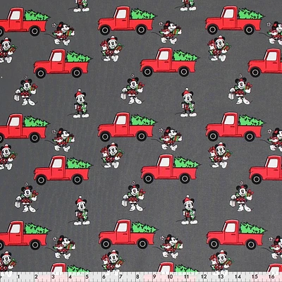 Fabric Creations Tissu de coton au mètre Camion rouge de Mickey Mouse 114 cm (45")