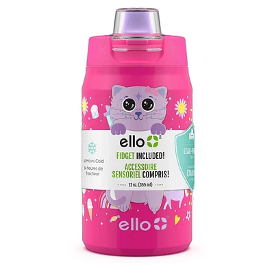 Ello Milo Gourde en acier inoxydable avec breloque Fidget