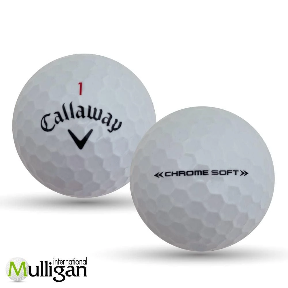 Mulligan - 48 Callaway Chrome Soft 5A Recycled Used Golf Balls, White