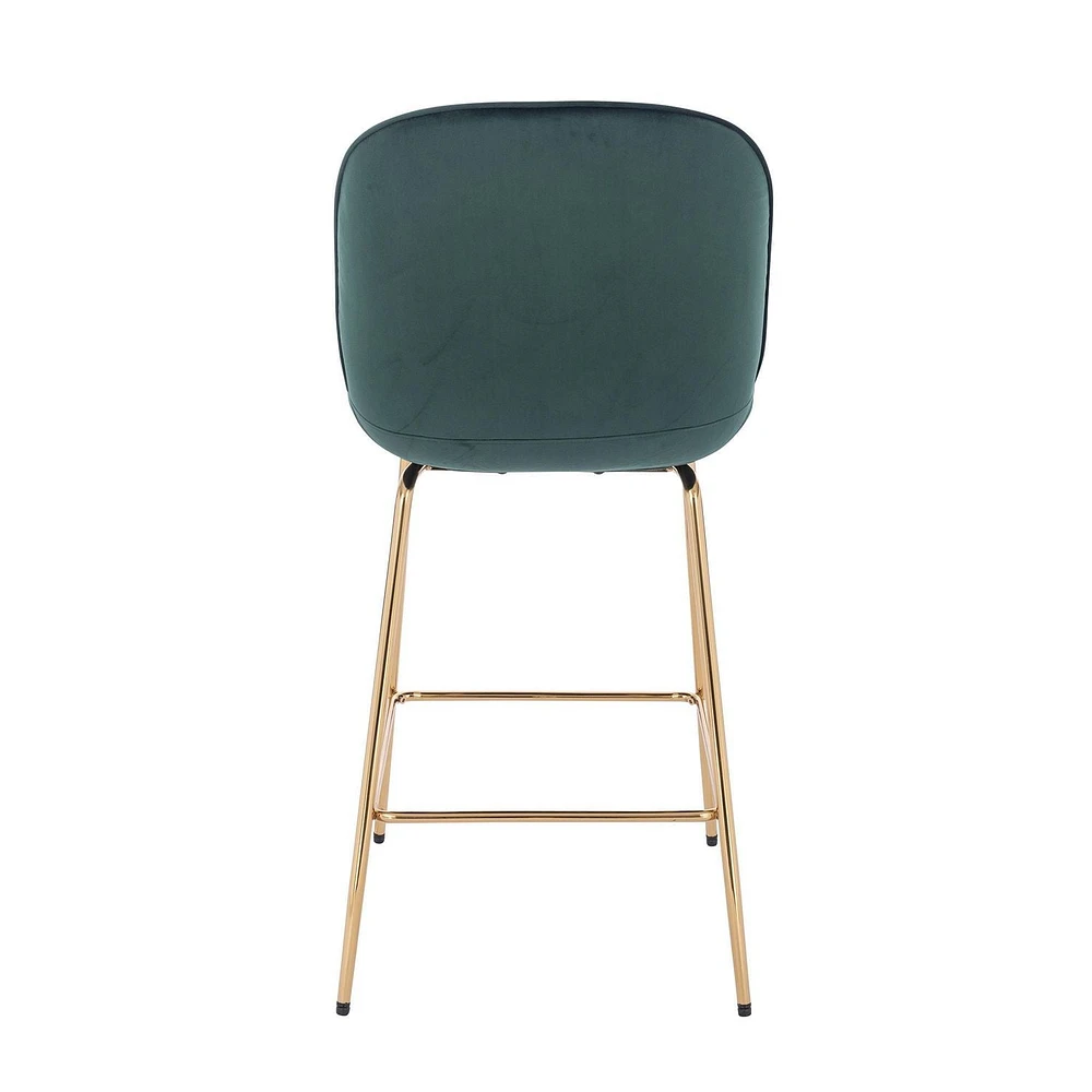 Tabouret Plata Import Lotus en Vert