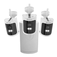 Système de sécurité NVR sans fil AllSecure600 à 8 canaux HD 2K de Swann avec 3 caméras sans fil (NVW-600CMB) - Blanc