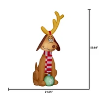 Christmas Inflatable Max with Scarf and Ornament