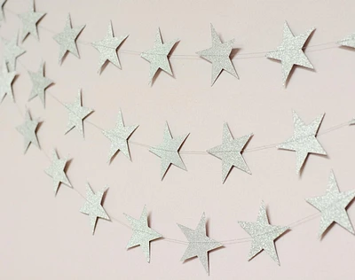 modernEID glitter star garland