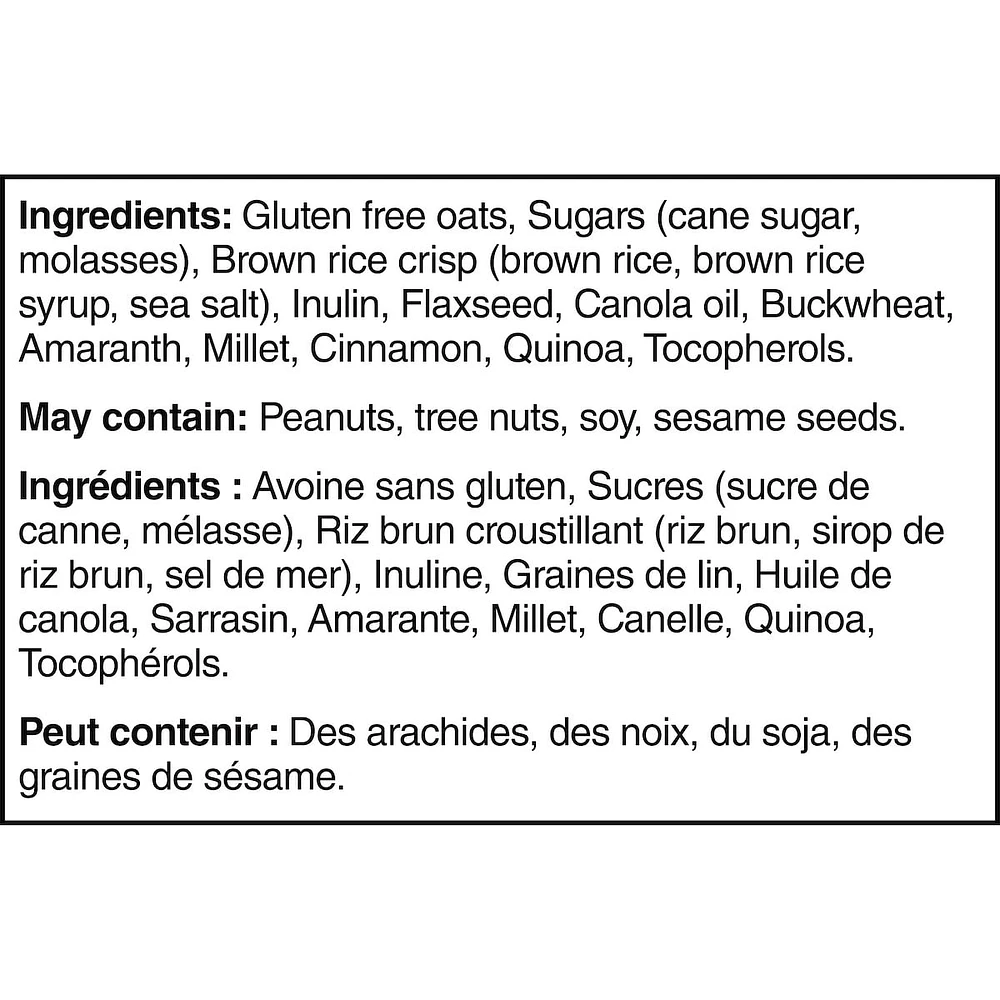 KIND Granola Avoine et cannelle avec graines de lin, sac de 312 g 312 g Granolas