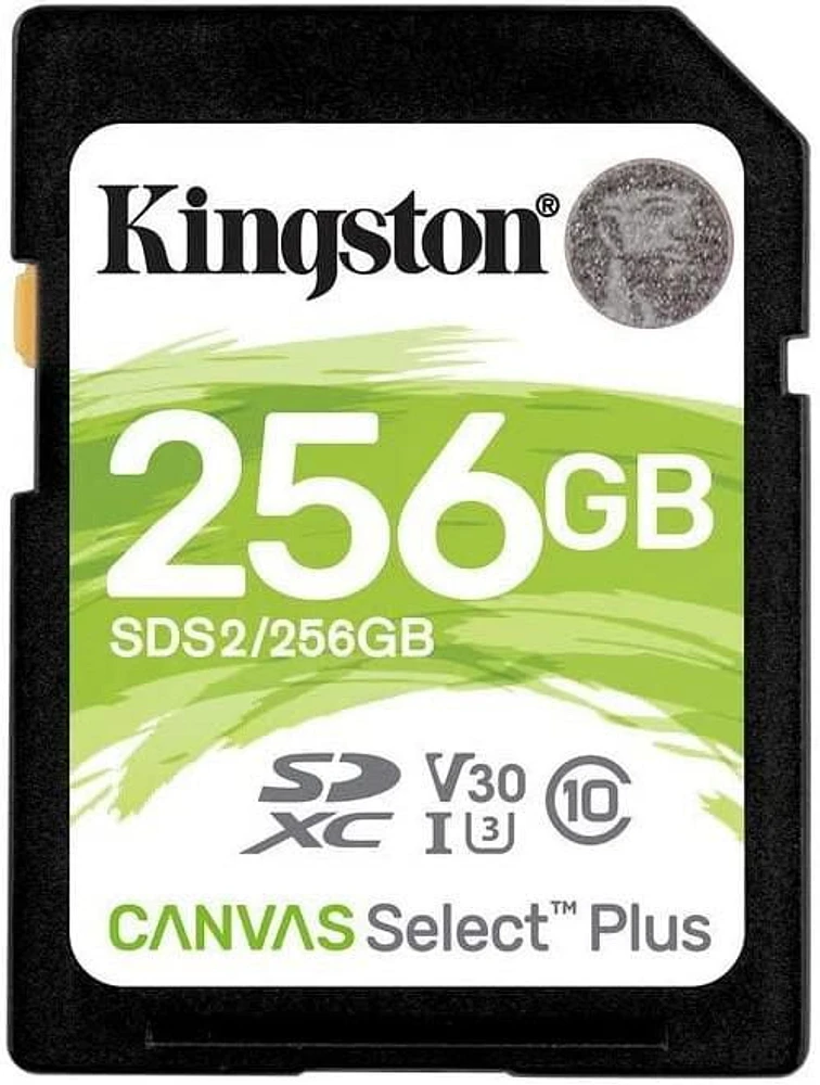 Kingston 256GB SDXC Canvas Select Plus 100R C10 UHS-I U3 V30 (SDS2/256GBCR)