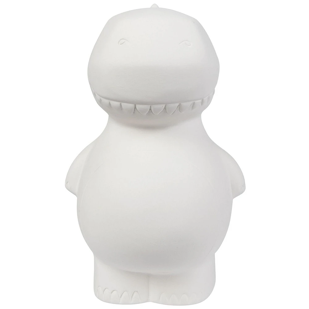 Create Basics Paintable Ceramic T-Rex Bank, Paintable Ceramic T-Rex Bank