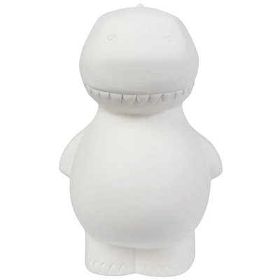 Create Basics Paintable Ceramic T-Rex Bank, Paintable Ceramic T-Rex Bank