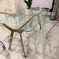 Heavenly Collection <br>Plastique Clair Chaise Sans Bras