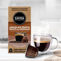Zavida Chocolate Truffle Espresso capsules (10), ZAVIDA CHOCTRUFPODS
