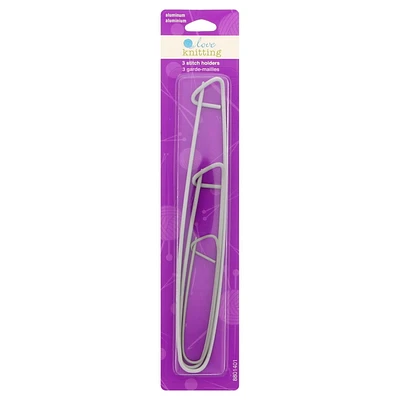Love Knitting Aluminum Stitch Holders, 3 pieces