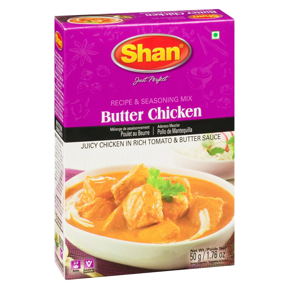 Shan Butter Chicken Recipe and Masala Mix, 50 g