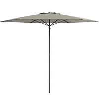 Parasol de plage portable CorLiving de 2,3 m avec ancrage pour sable et terre et sac de transport