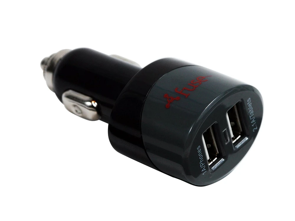 fuse - Chargeur pour véhicule - Adaptateur 3,1 A à 2 ports USB combinés