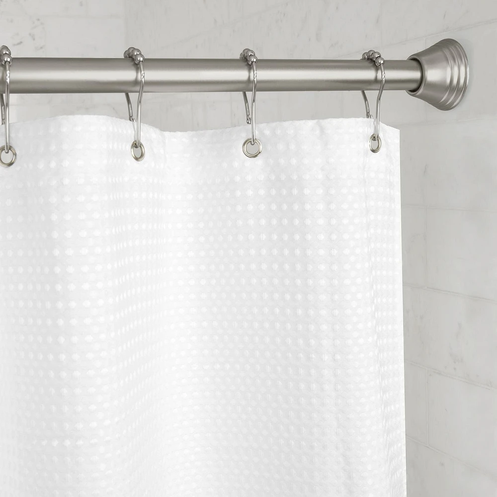 Mainstays Adjustable Tension Decorative Shower Curtain Rod, No Tools Needed, 43" - 72"