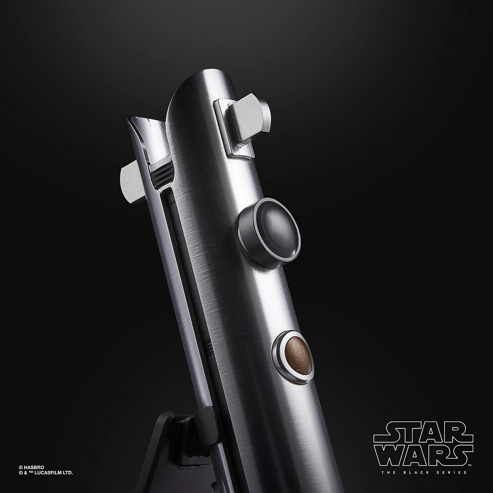 Star Wars The Black Series, sabre laser Force FX Elite d'Ahsoka Tano avec LED et effets sonores, article de cosplay de collection pour adultes