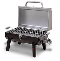 1-Burner Portable Propane Gas Grill in Stainless Steel