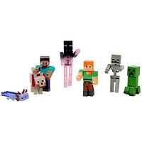 Minecraft Coffret Création de Monde, 7figurines articulées
