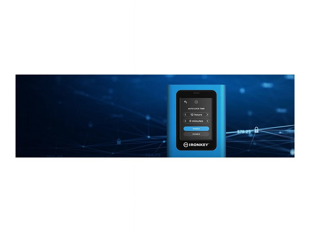 Kingston IronKey Vault Privacy 80 1.92TB External SSD | FIPS 197 | XTS-AES 256GB Encrypted | Touch Screen PIN | Secure Data Protection | IKVP80ES/1920G