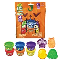 Crayola Silly Scents 12pk x 1oz Dough + 4 Cutters Pumpkin Design