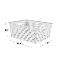 Mia Basket, Medium, Decorative Storage Basket