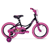 Barbie GRLPOWER 16" Bike, with Training Wheels, Black and Pink