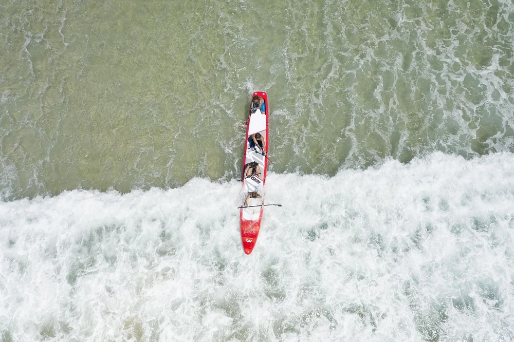 Aqua Marina - Planche de Stand Up Paddle Gonflable AIRSHIP RACE 22' (iSup)