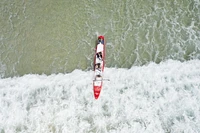 Aqua Marina - Planche de Stand Up Paddle Gonflable AIRSHIP RACE 22' (iSup)