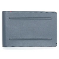 KeySmart Urban Passport RFID Leather Wallet - Grey/Black