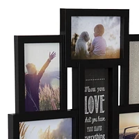 Cadre photo collage Ana Eight Opening Expression de hometrends noir 56,99cm H x 45,69 L