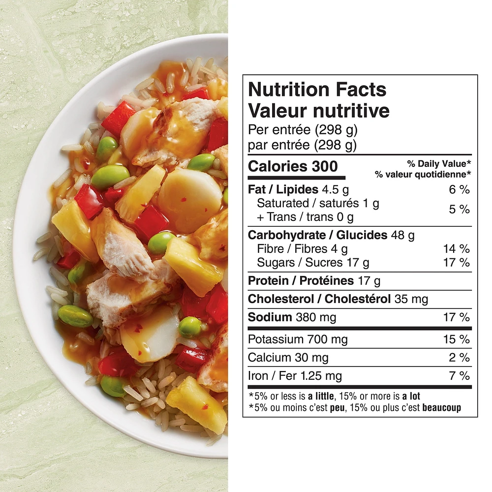 Healthy Choice Gourmet Steamers Healthy Choice® Pineapple Chicken Frozen Dinner, 298 g