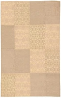 ECARPETGALLERY 5'5" x 7'6"  Transitional Collage Handmade Area Rug for Living Room, Dining Room and Bedroom in Ivory