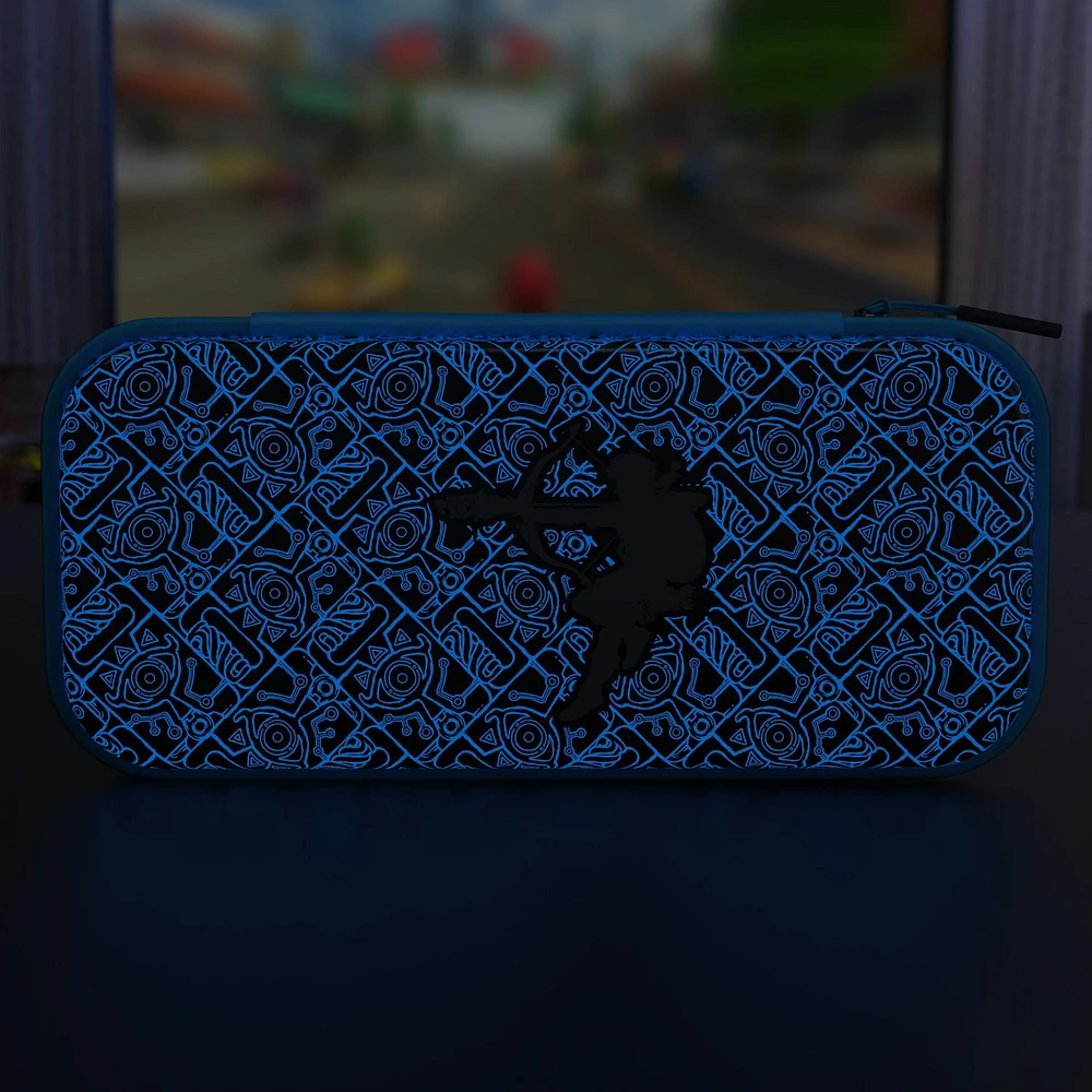 PDP Étui de voyage GLOW: Sheikah Shoot - Nintendo Switch, Nintendo Switch Lite, & Nintendo Switch - OLED Model PDP Travel Case GLW Sheikah