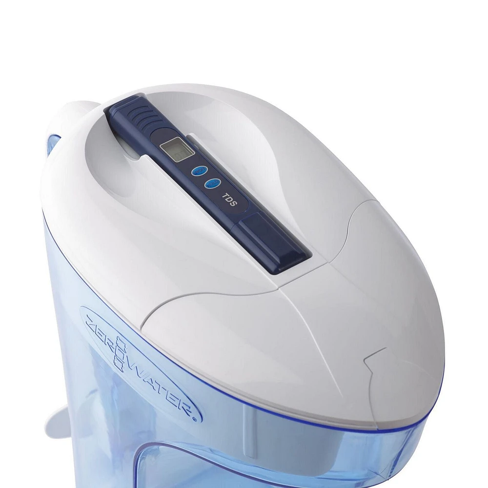 Système de filtration de versement en pichet ZeroWater à 12 tasses avec Indicateur électronique TDS gratuit