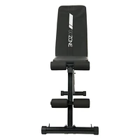 Banc de musculation pliable avec bandes de résistance GoZone – Noir Barre cheville rembourrée