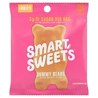 SmartSweets, Fruity Gummy Bears, 50g Pouch, Candy with no artificial sweeteners or added sugar