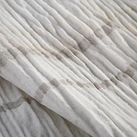 Safdie & Co. Clipped Jacquard Comforter Set 5PC - Linden Double Queen
