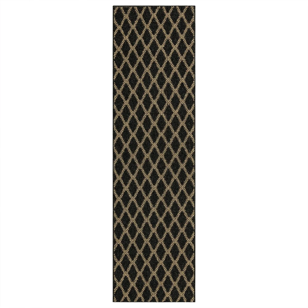 Mohawk Home - Tapis touffeté en polyester à motif de losanges, praline/havane