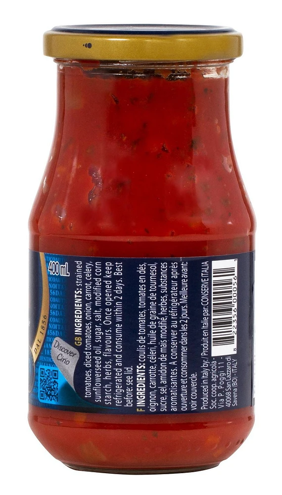 Sauce pour pâtes originale Cirio Napoletana