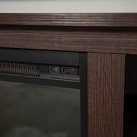 Manor Park Minimal Farmhouse Fireplace TV Stand for TV's up to 64"- Multiple Finishes