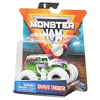 Monster Jam, Official Grave Digger Monster Truck, Die-Cast Vehicle, Inverse Trucks Series, 1:64 Scale