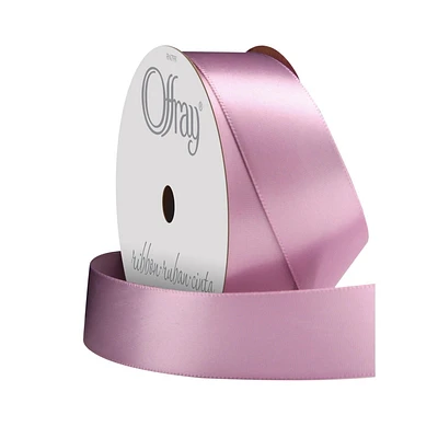 Offray Ribbon, Lt Orchid Purple 7/8 pouces ruban de polyester satiné simple face, 18 pieds Ruban violet de 7/8 pouces