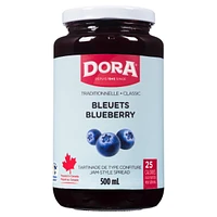 DORA BLEUETS LÉGÈRES TRADITIONNELLE AVEC PECTINE DORA BLEUET LÉGÈRE 500ML
