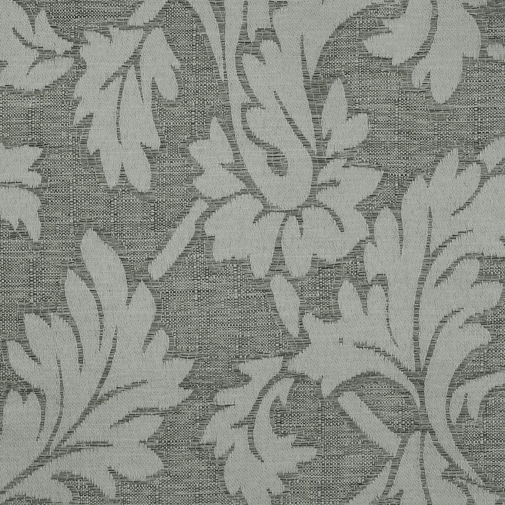 Vera, filtrant la lumière, panneau de rideau à oeillets en jacquard texturé floral 52" x 84", gris