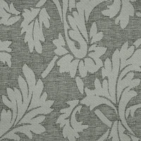Vera, filtrant la lumière, panneau de rideau à oeillets en jacquard texturé floral 52" x 84", gris